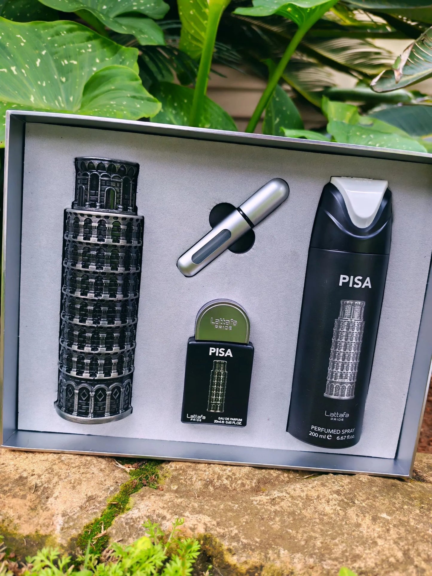 Pisa 3 Piece Gift Set By Lattafa (Inspired By Bvlgari Tygar and Louis Vuitton Afternoon Swim)